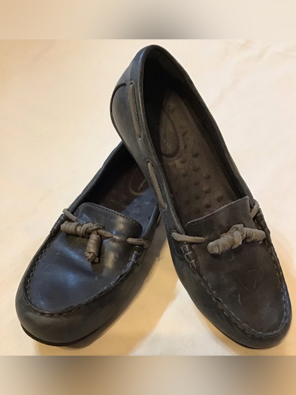 Eddie Bauer Dark Smoke Leather Moccasin